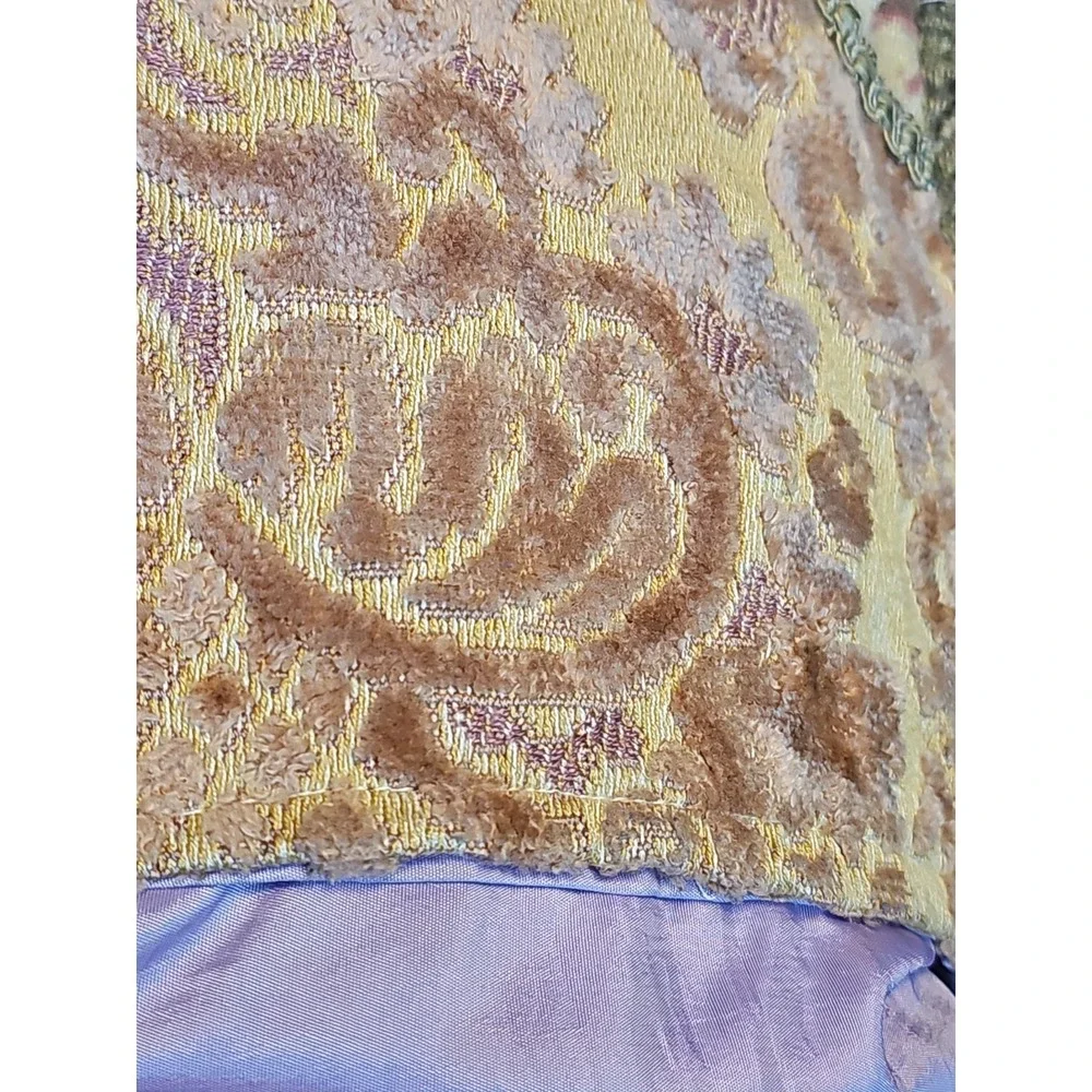 Vtg Boho Hippie Festival Purse Tapestry Fringe Earthy‎ Bag Magnet Closure Romag